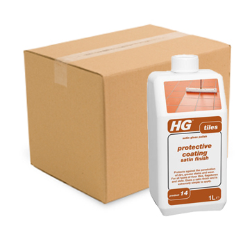 Case of 6 x HG Hagesan Protective Coating Satin Finish (Satin Gloss Polish) 1 Litre (HGP14)